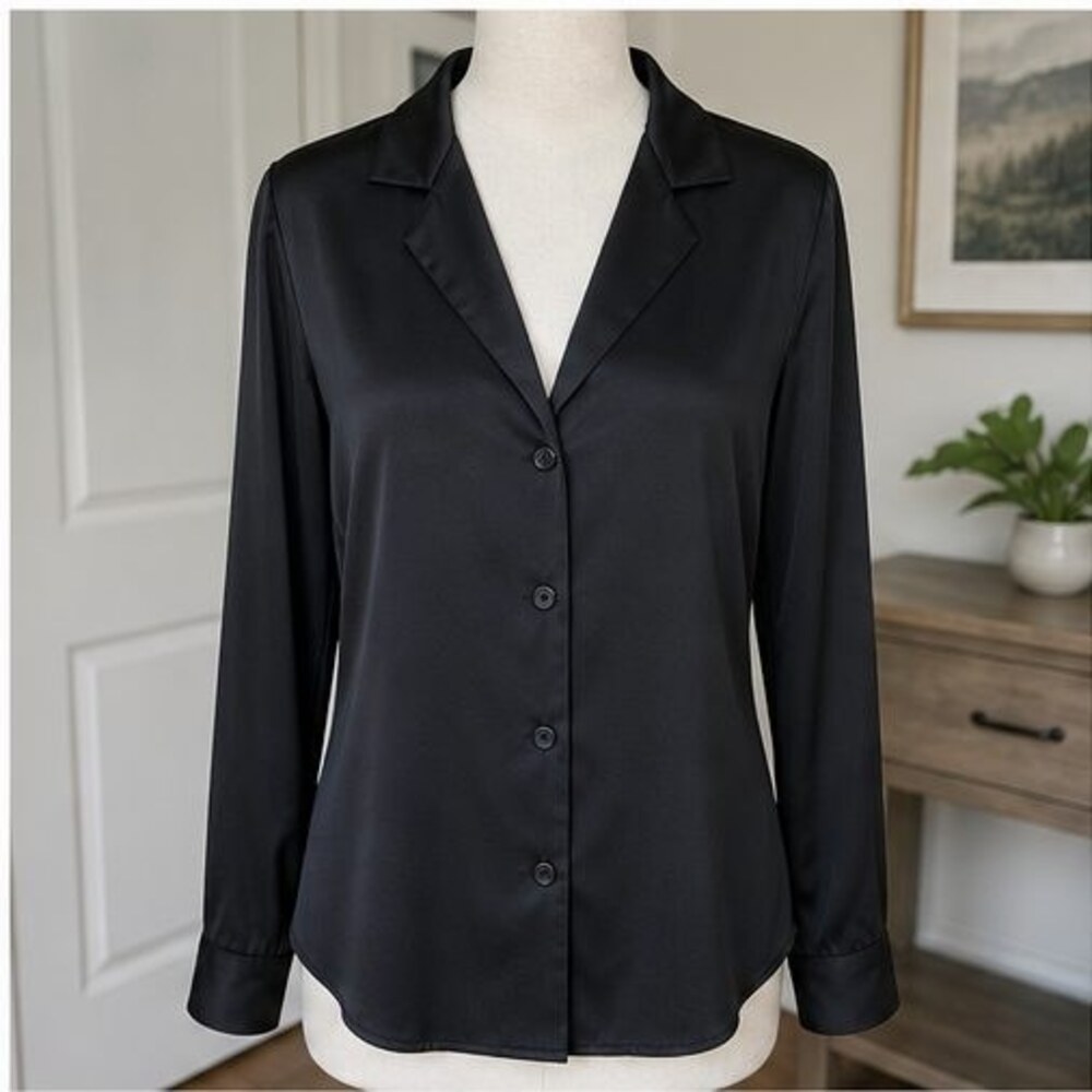 Black Puff Sleeve Top